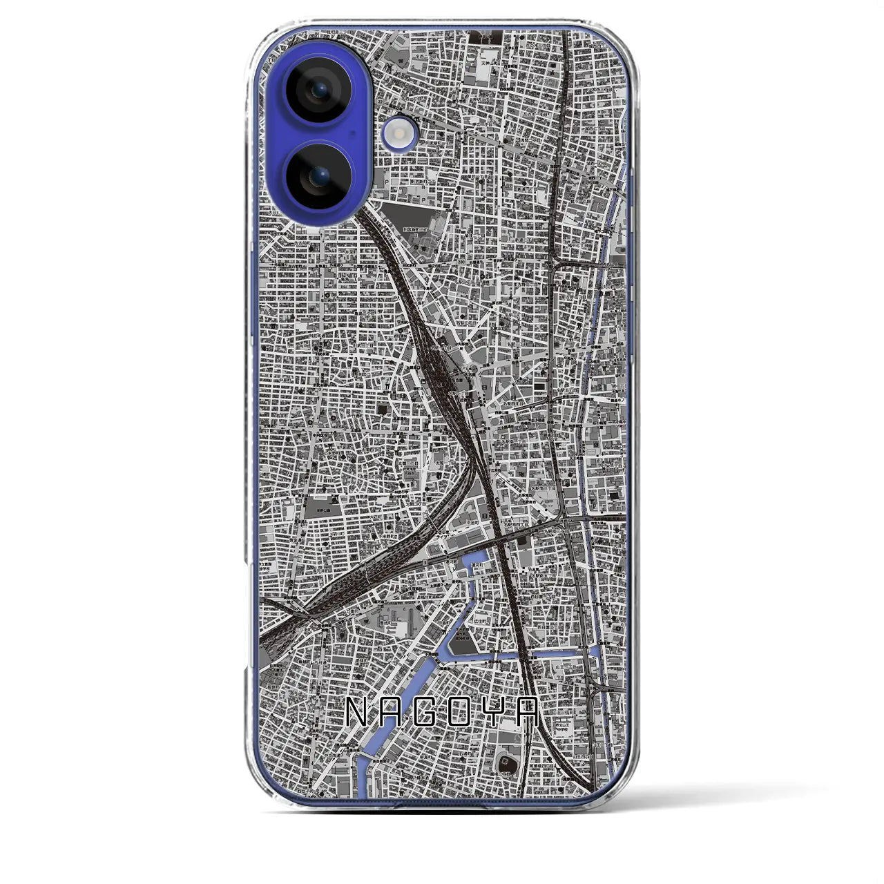 【名古屋2(愛知県)】地図柄iPhoneケース(クリアタイプ)