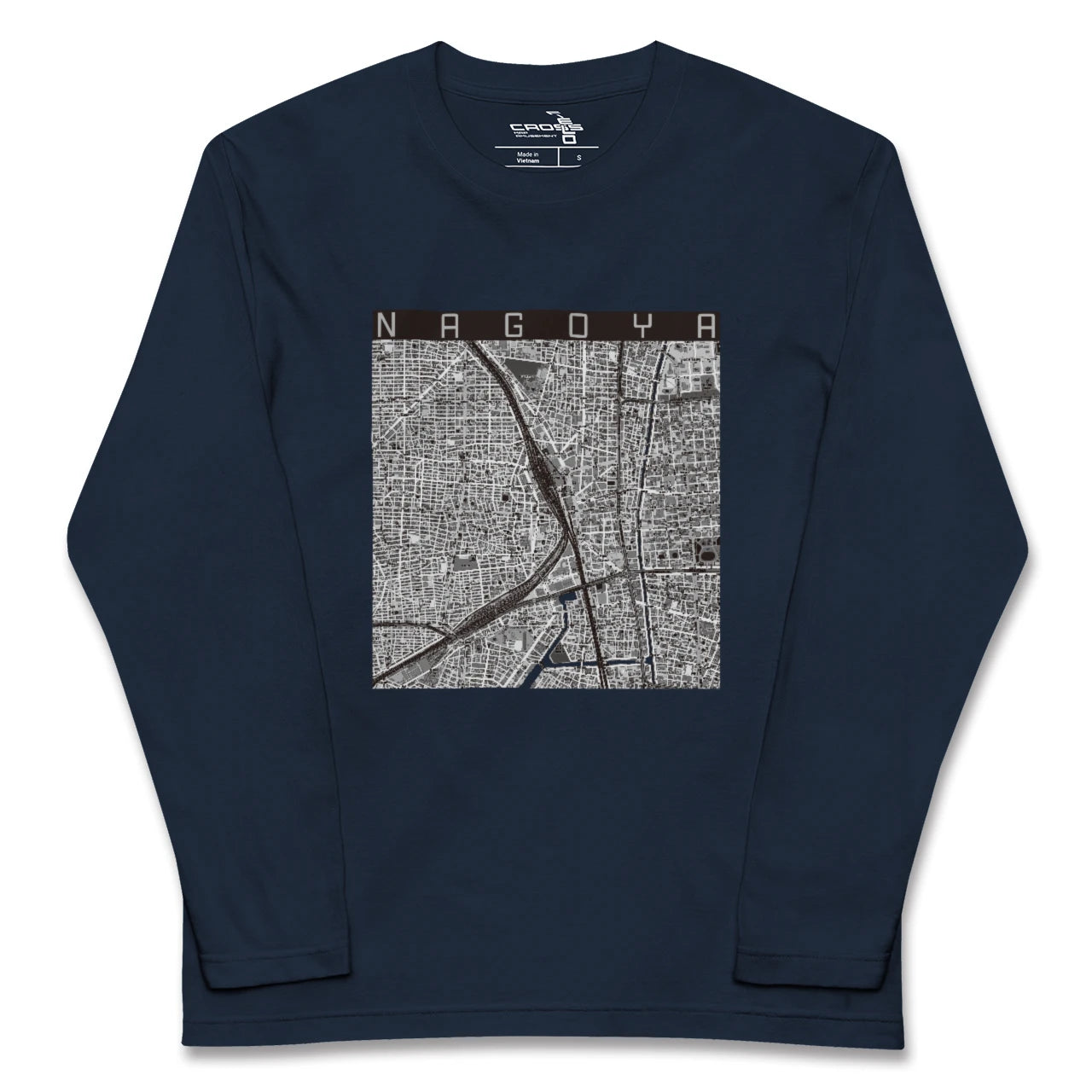 【名古屋2(愛知県)】地図柄ロングスリーブTシャツ