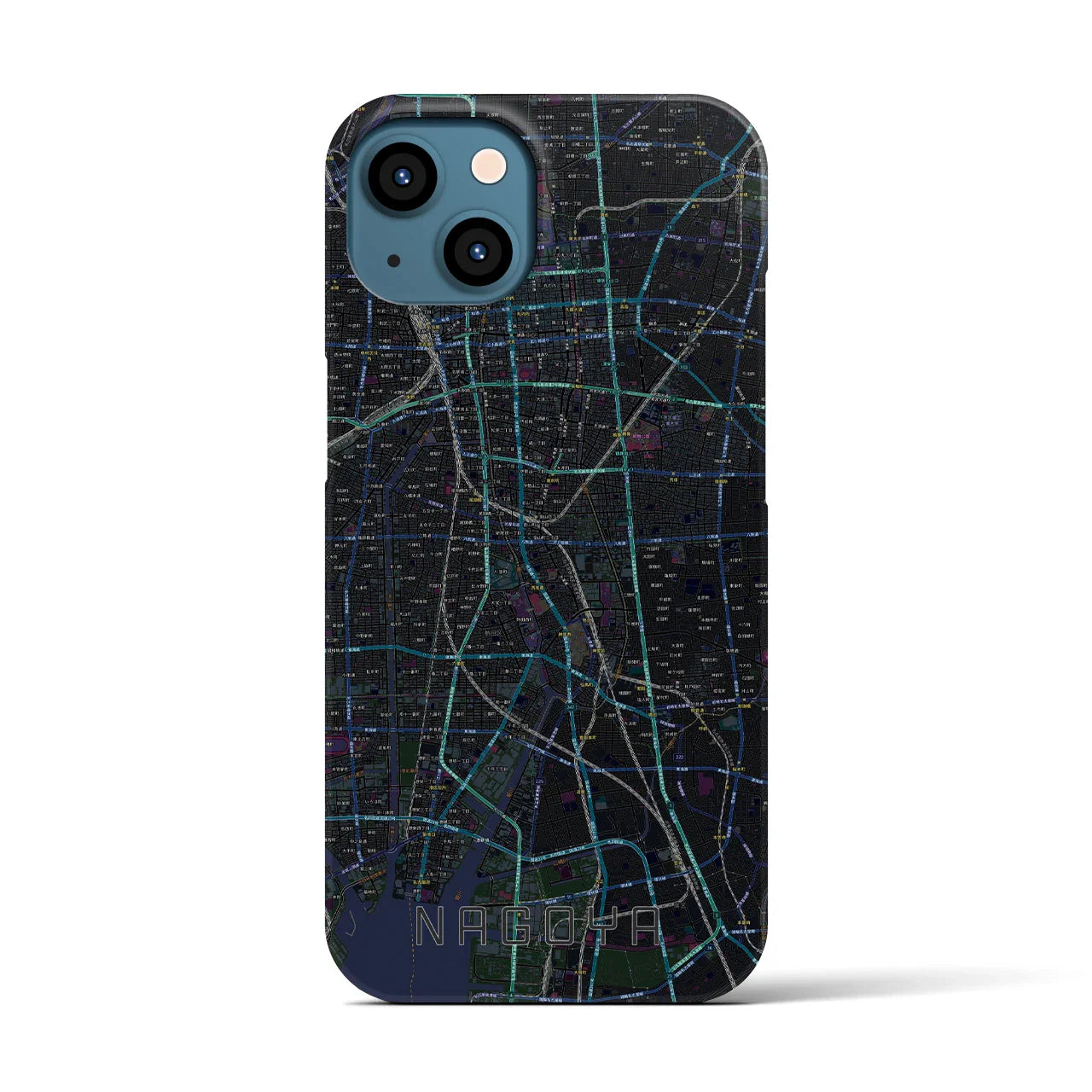 【名古屋(愛知県)】地図柄iPhoneケース(バックカバータイプ)