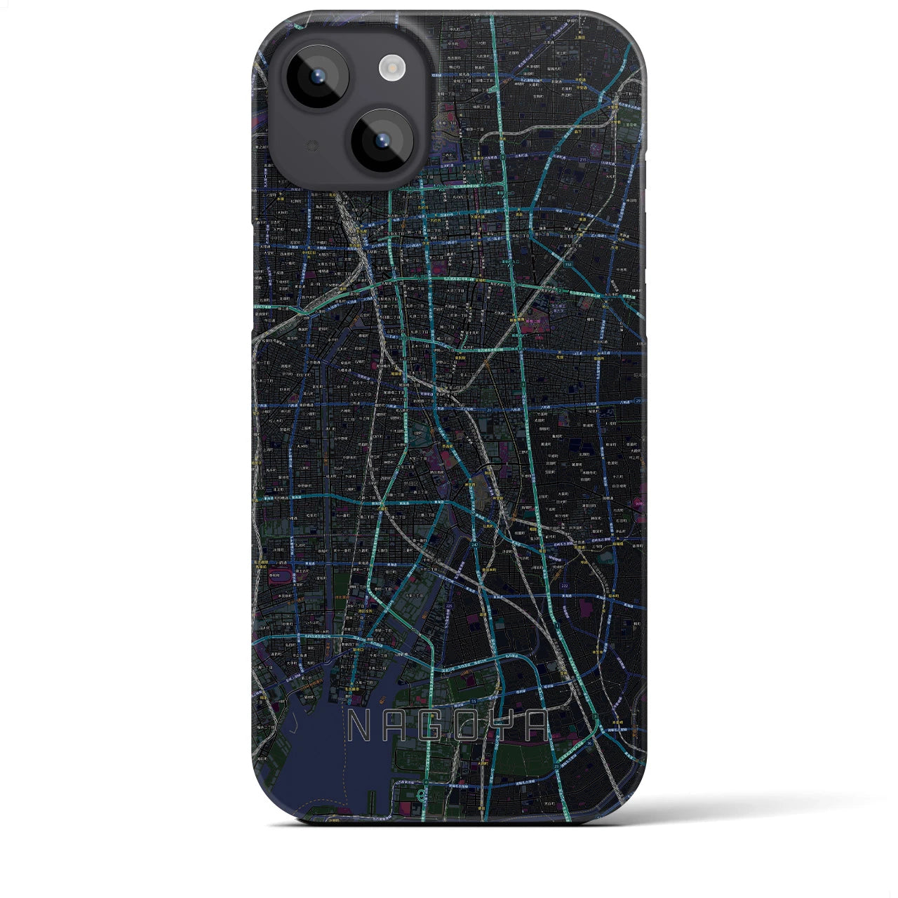 【名古屋(愛知県)】地図柄iPhoneケース(バックカバータイプ)