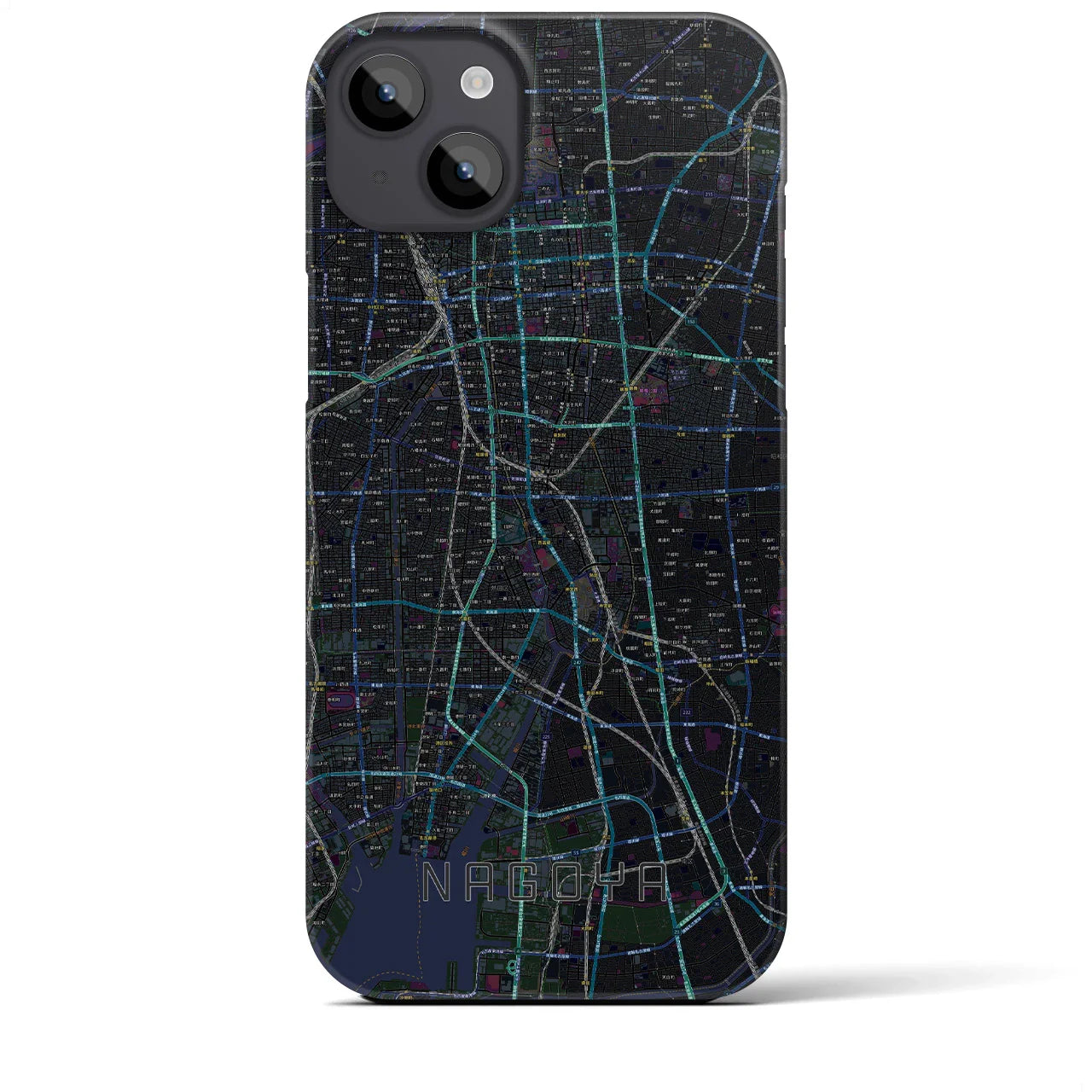【名古屋(愛知県)】地図柄iPhoneケース(バックカバータイプ)