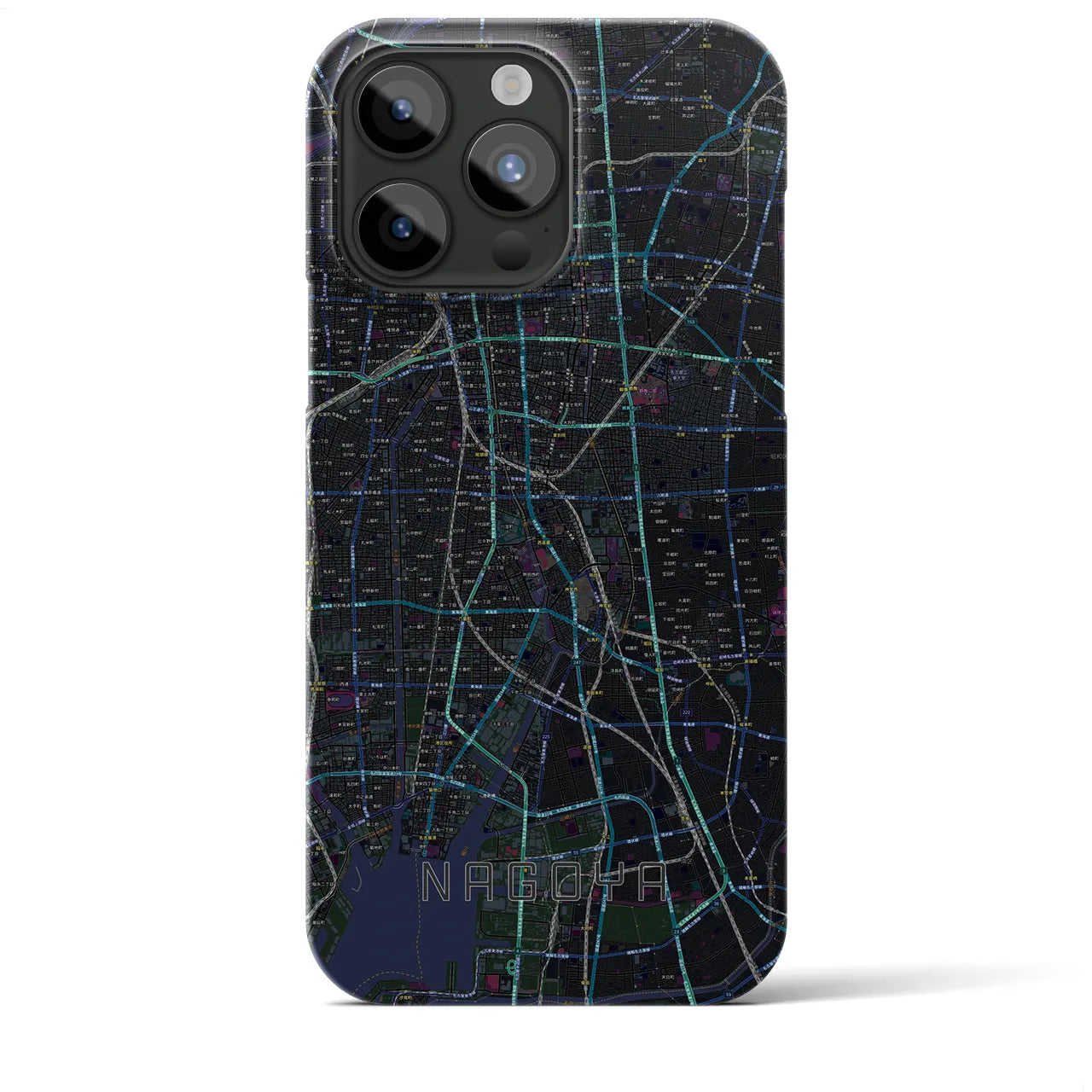 【名古屋(愛知県)】地図柄iPhoneケース(バックカバータイプ)