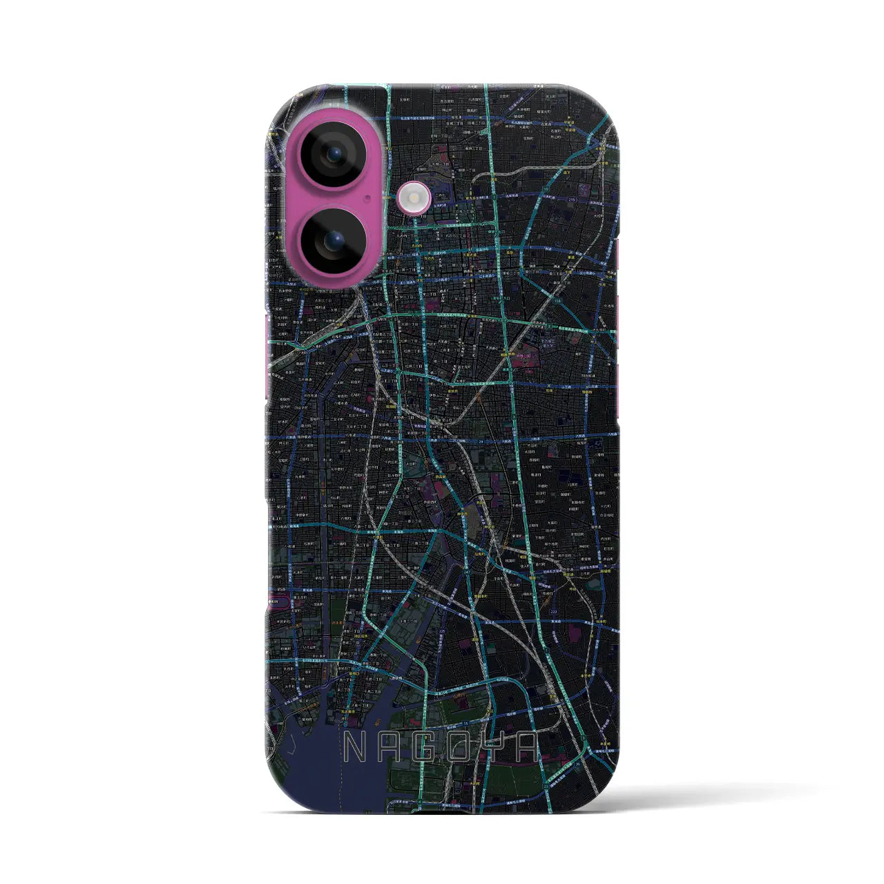 【名古屋(愛知県)】地図柄iPhoneケース(バックカバータイプ)