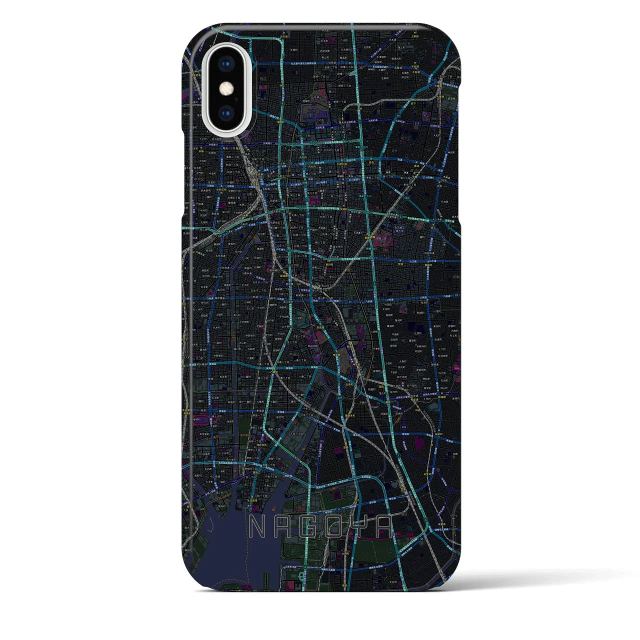 【名古屋(愛知県)】地図柄iPhoneケース(バックカバータイプ)