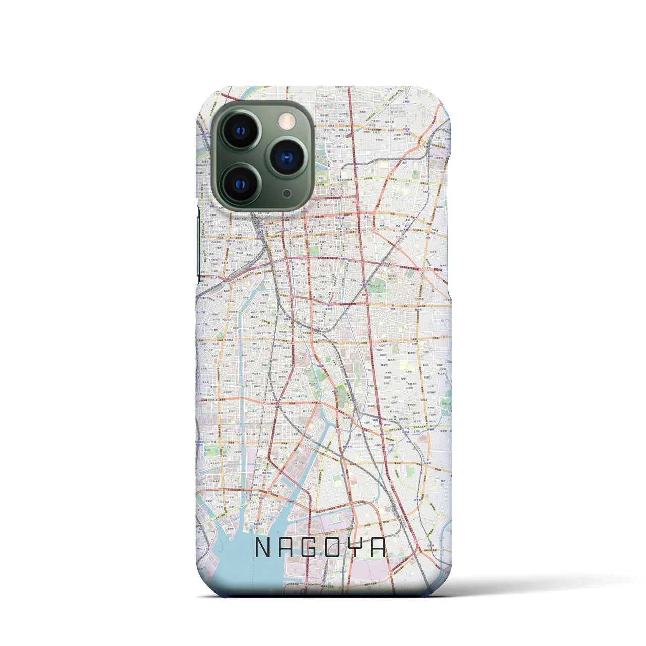 【名古屋(愛知県)】地図柄iPhoneケース(バックカバータイプ)