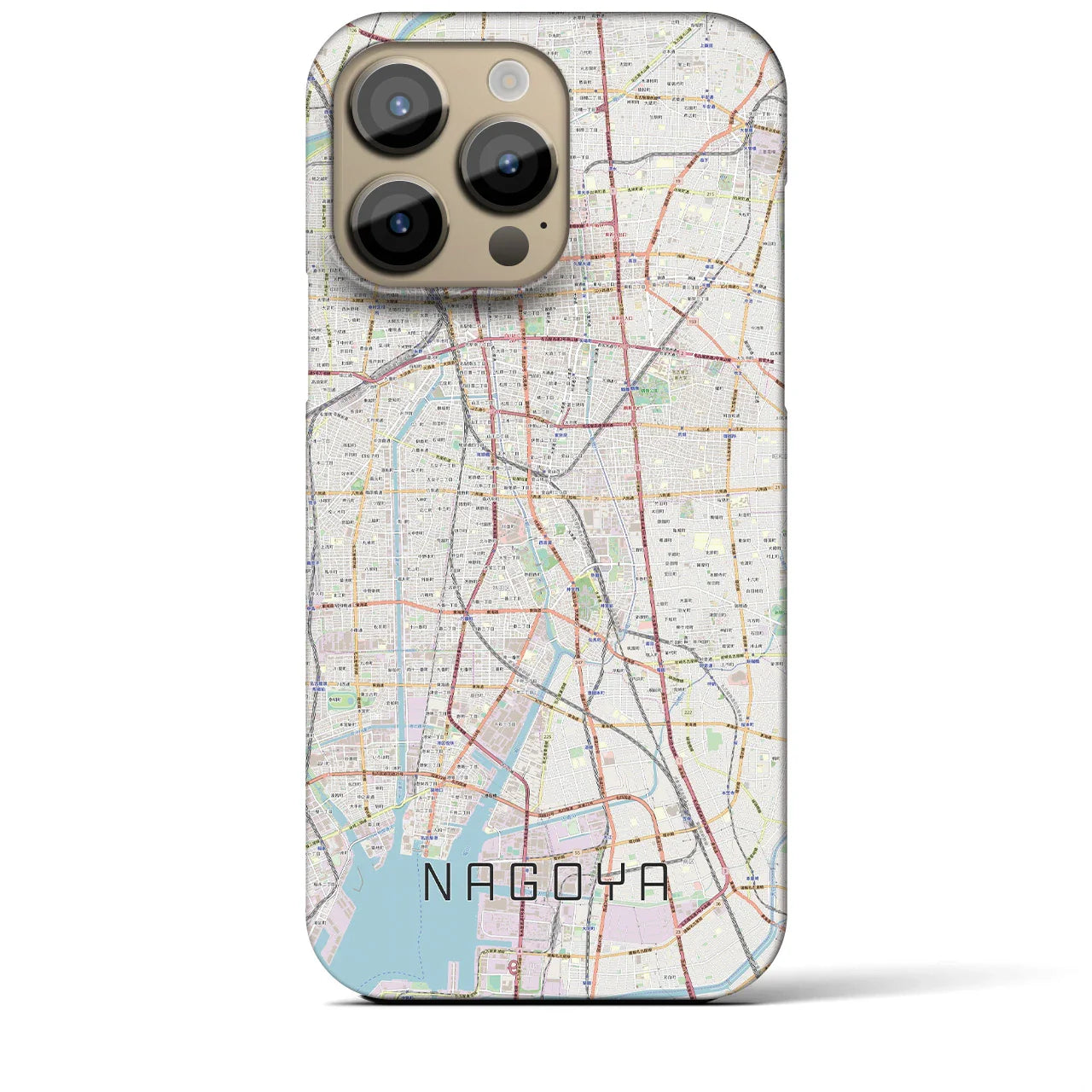 【名古屋(愛知県)】地図柄iPhoneケース(バックカバータイプ)