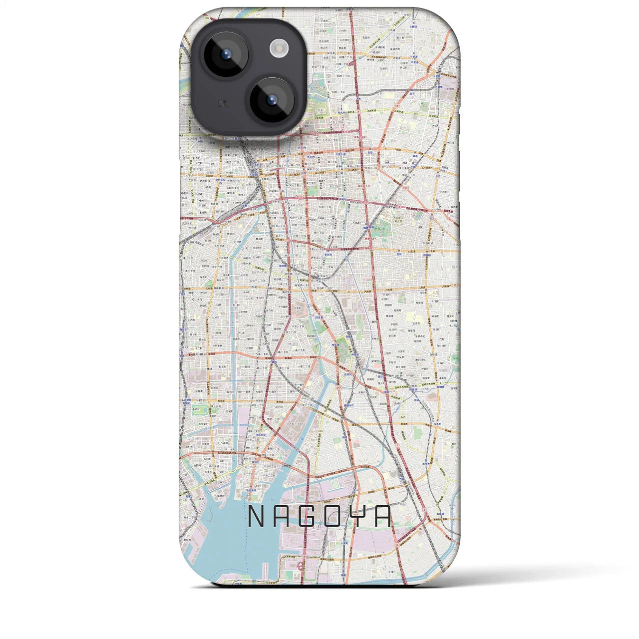 【名古屋(愛知県)】地図柄iPhoneケース(バックカバータイプ)