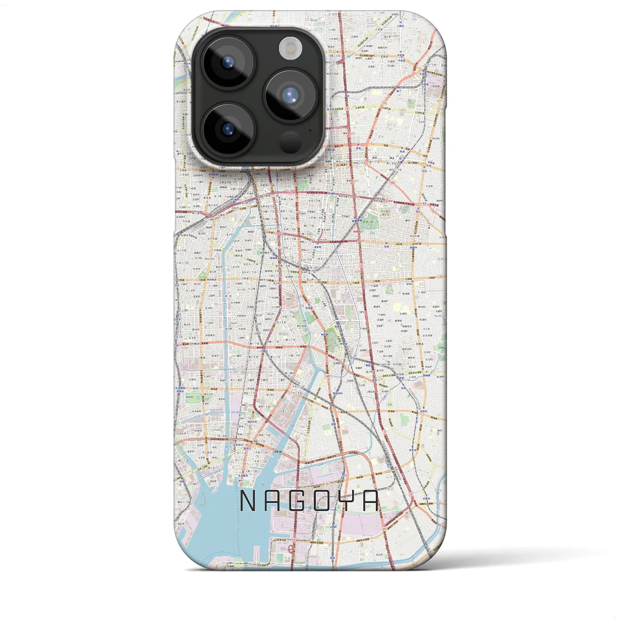 【名古屋(愛知県)】地図柄iPhoneケース(バックカバータイプ)