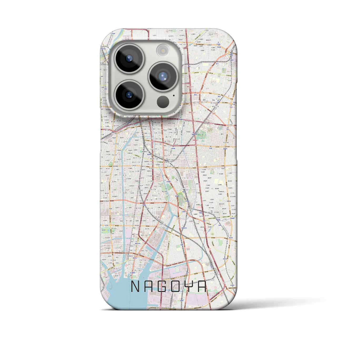 【名古屋(愛知県)】地図柄iPhoneケース(バックカバータイプ)