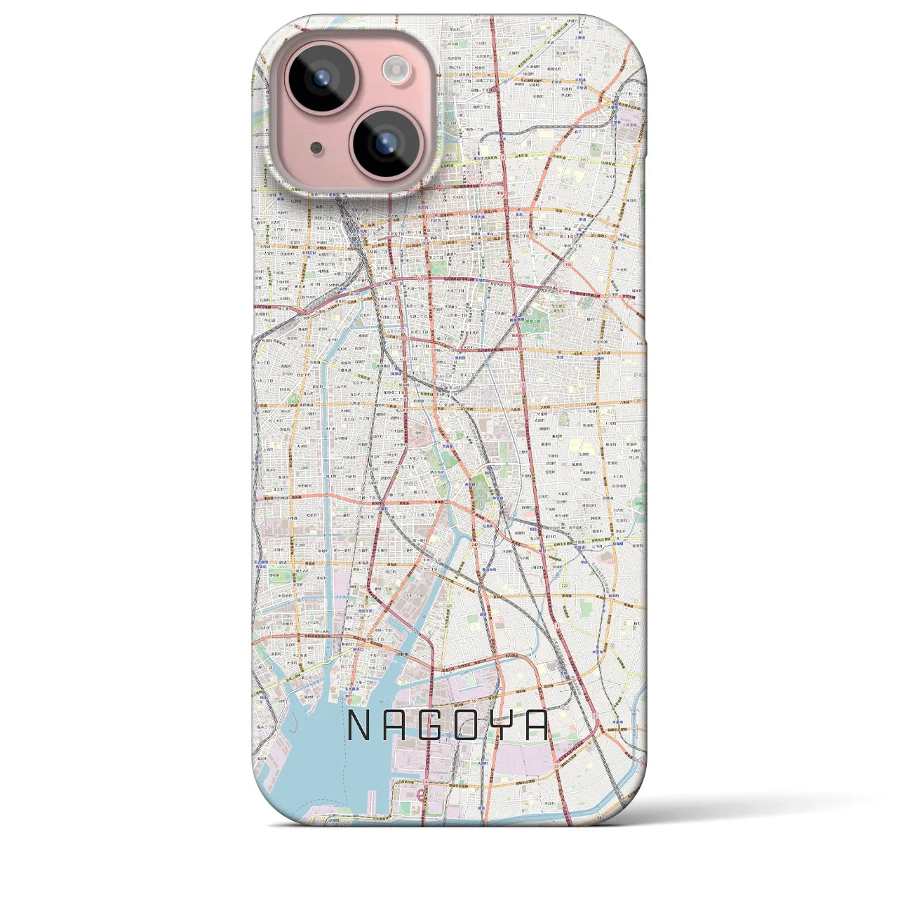 【名古屋(愛知県)】地図柄iPhoneケース(バックカバータイプ)