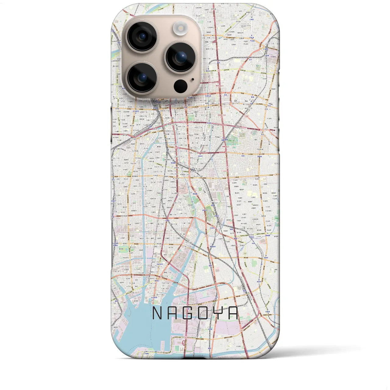 【名古屋(愛知県)】地図柄iPhoneケース(バックカバータイプ)