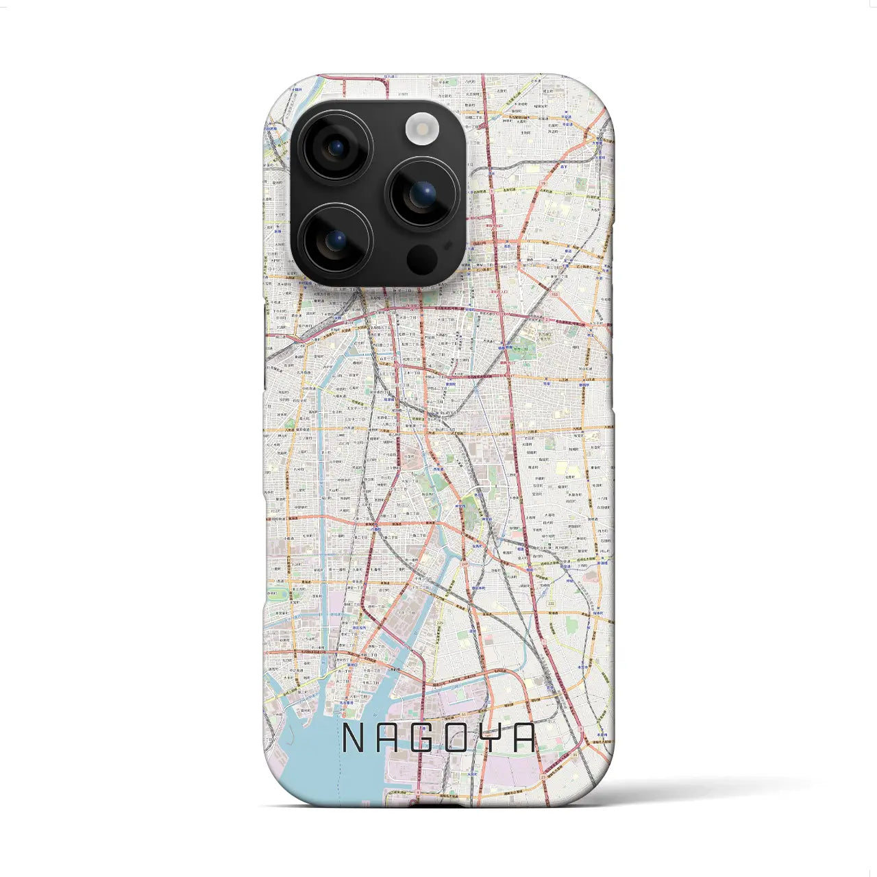 【名古屋(愛知県)】地図柄iPhoneケース(バックカバータイプ)