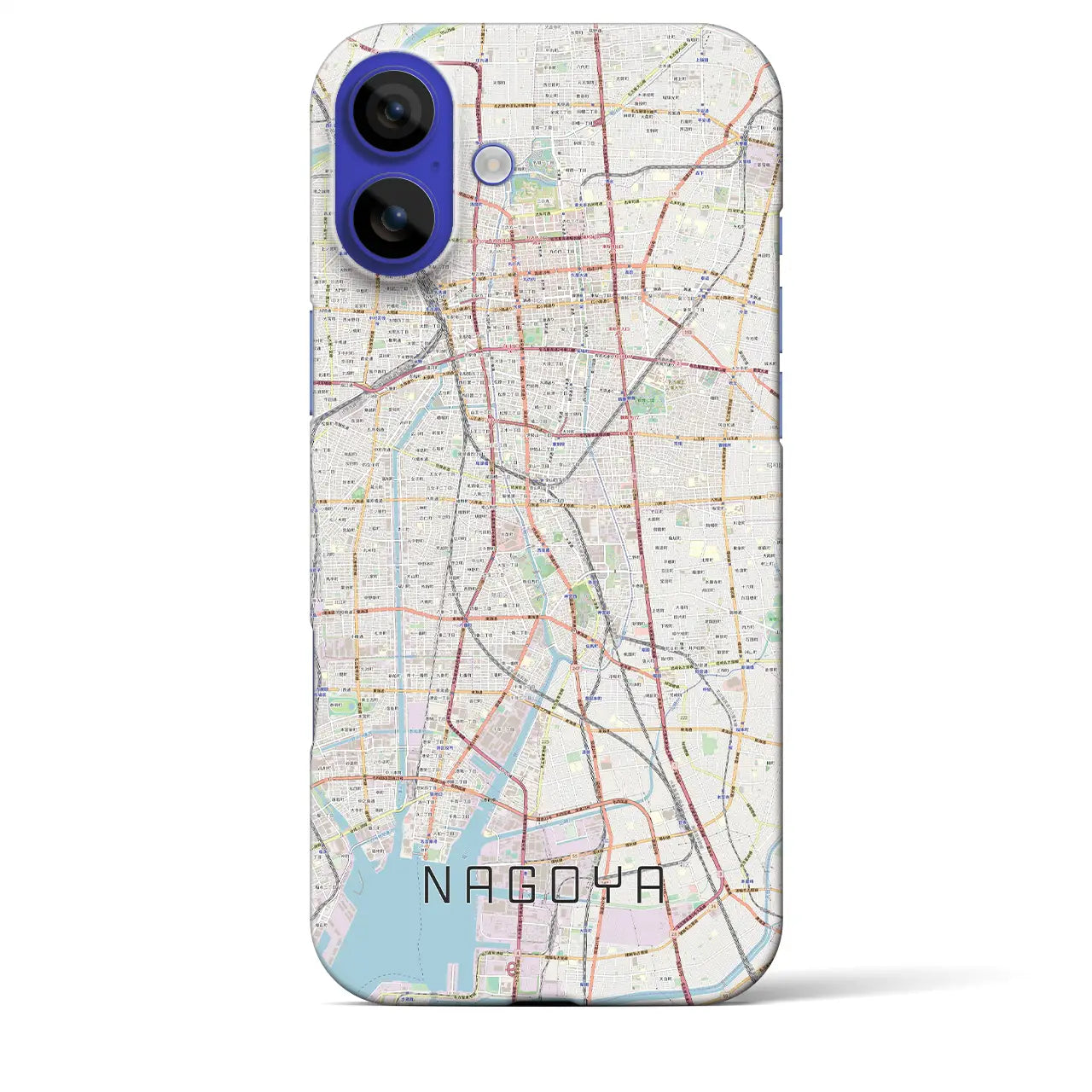 【名古屋(愛知県)】地図柄iPhoneケース(バックカバータイプ)ナチュラル・iPhone 16 Pro Max 用