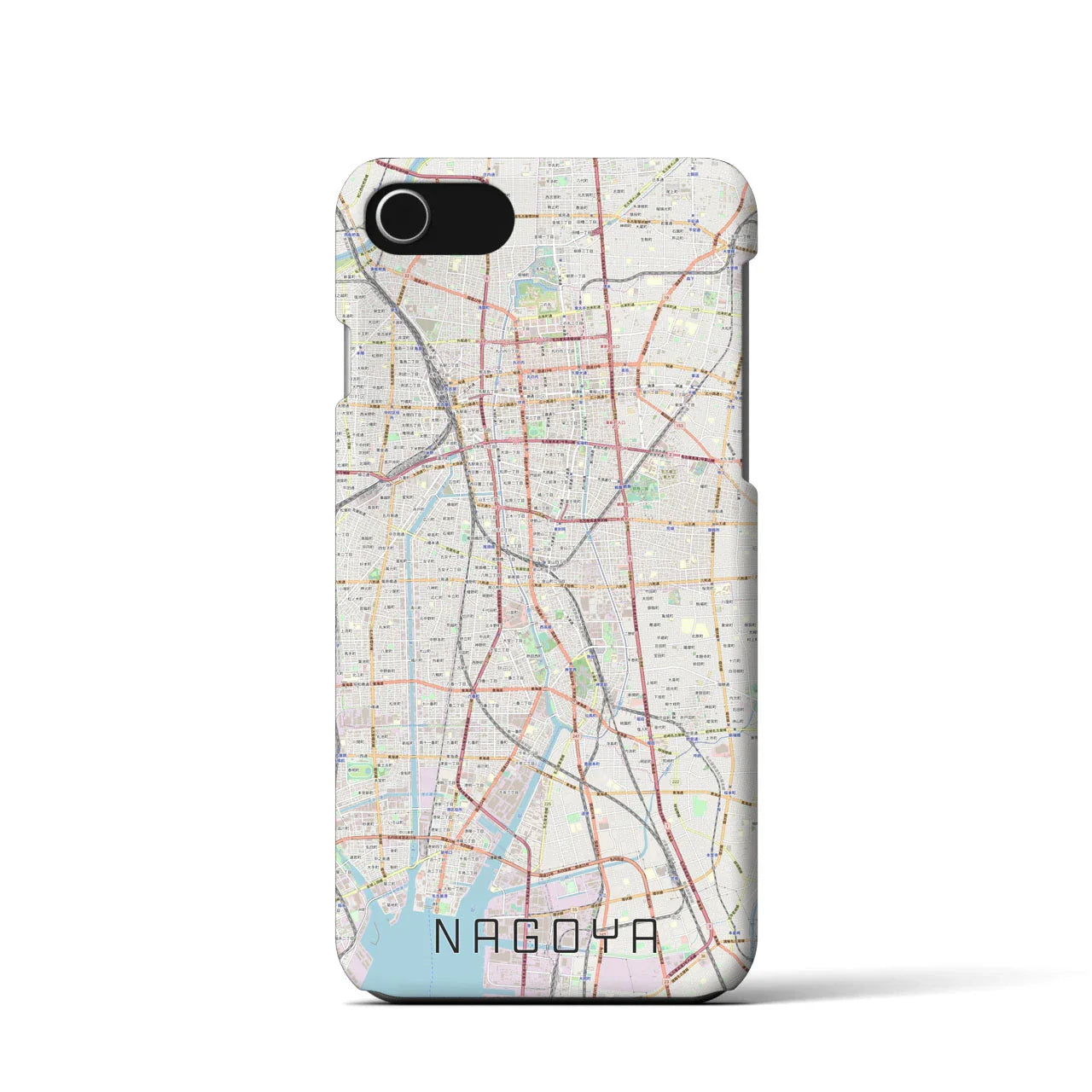 【名古屋(愛知県)】地図柄iPhoneケース(バックカバータイプ)