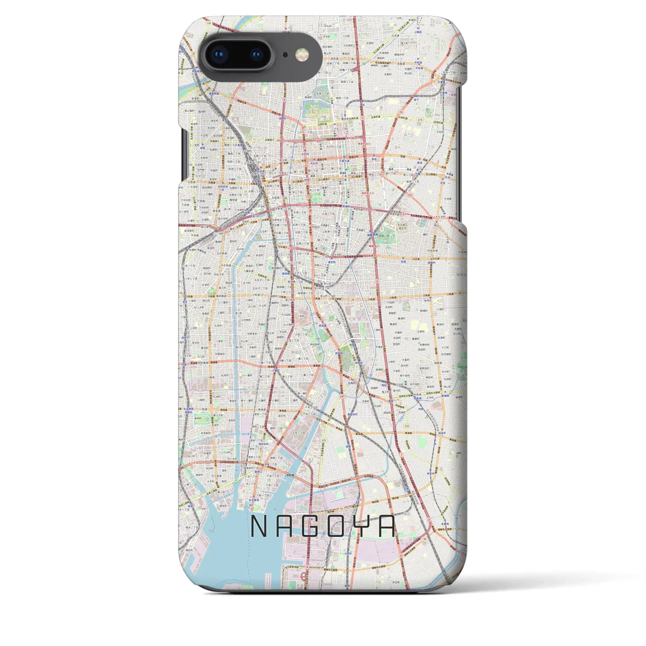 【名古屋(愛知県)】地図柄iPhoneケース(バックカバータイプ)