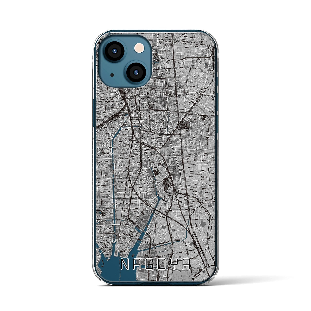 【名古屋(愛知県)】地図柄iPhoneケース(クリアタイプ)