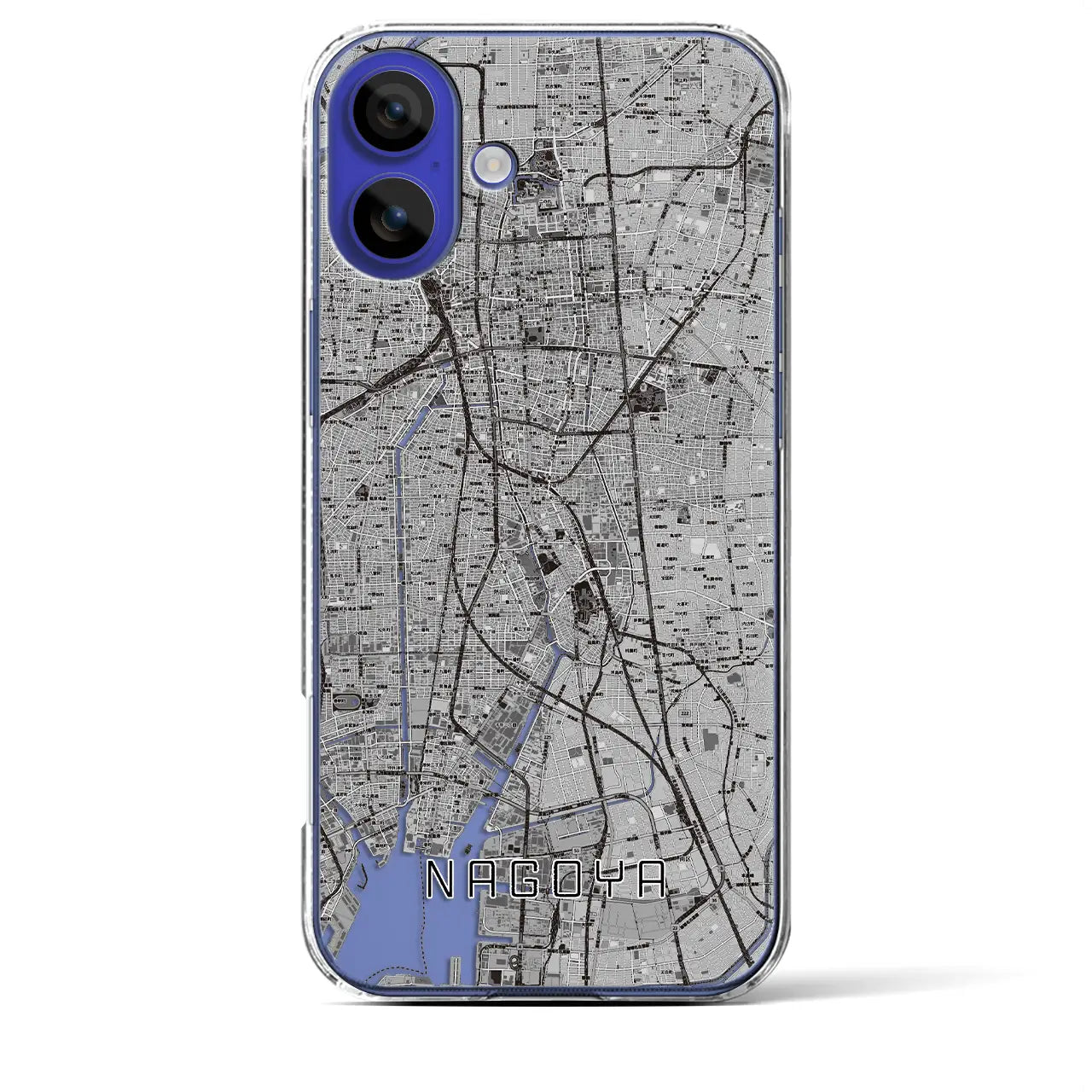 【名古屋(愛知県)】地図柄iPhoneケース(クリアタイプ)