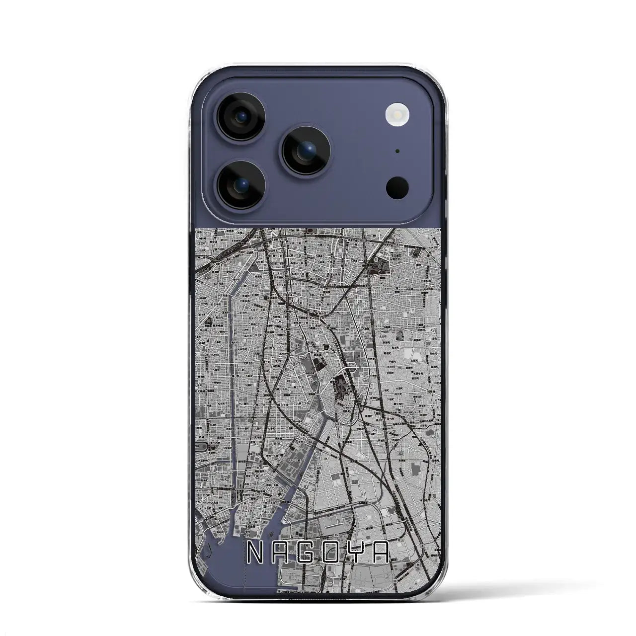 【名古屋(愛知県)】地図柄iPhoneケース(クリアタイプ)