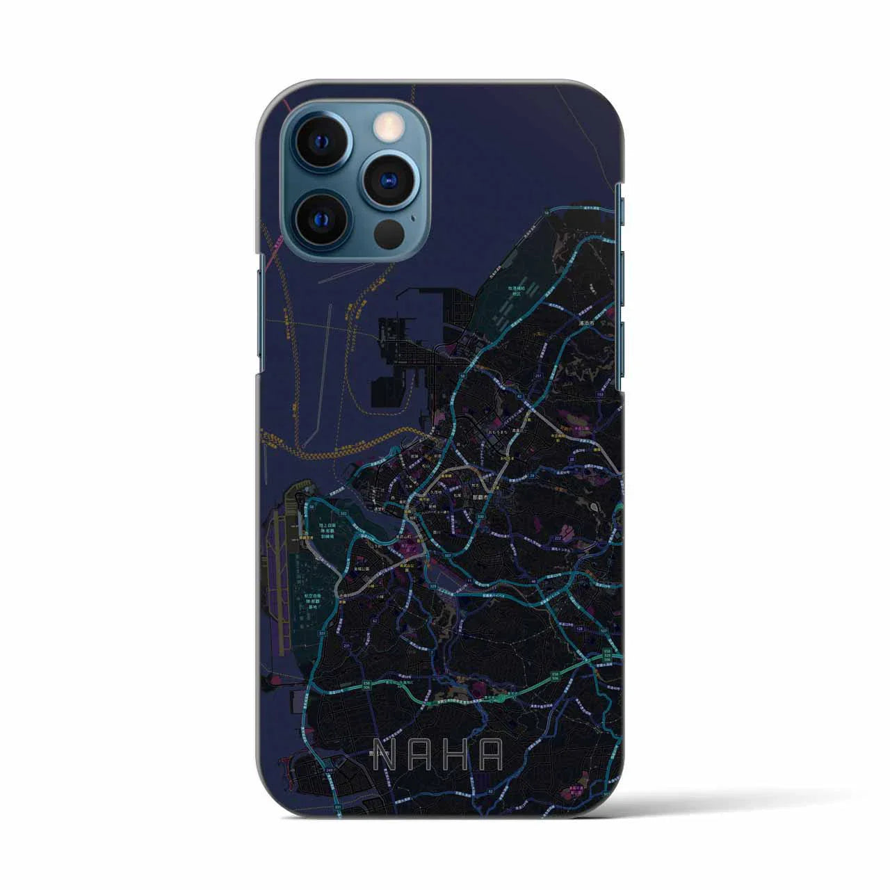 【那覇(沖縄県)】地図柄iPhoneケース(バックカバータイプ)