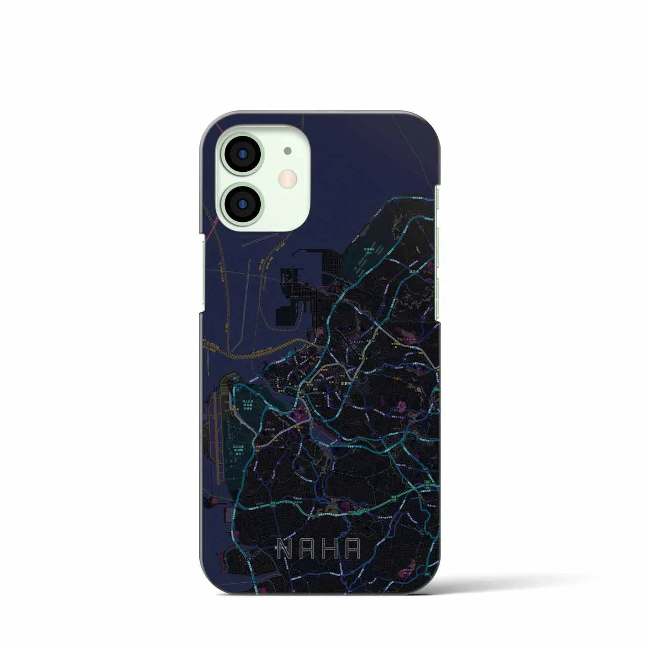 【那覇(沖縄県)】地図柄iPhoneケース(バックカバータイプ)