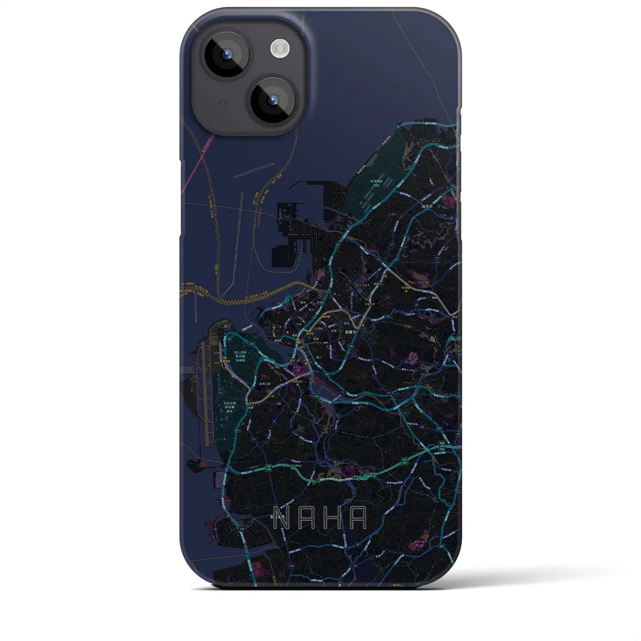 【那覇(沖縄県)】地図柄iPhoneケース(バックカバータイプ)