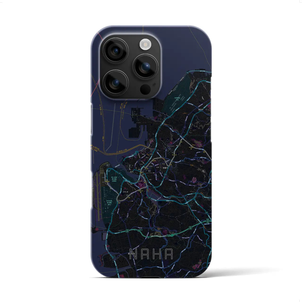 【那覇(沖縄県)】地図柄iPhoneケース(バックカバータイプ)