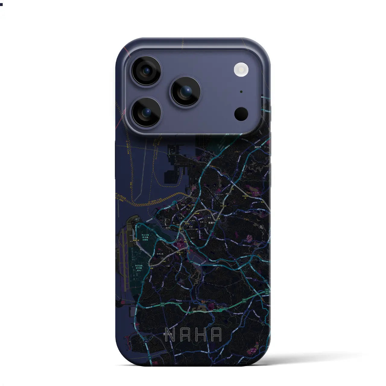 【那覇(沖縄県)】地図柄iPhoneケース(バックカバータイプ)