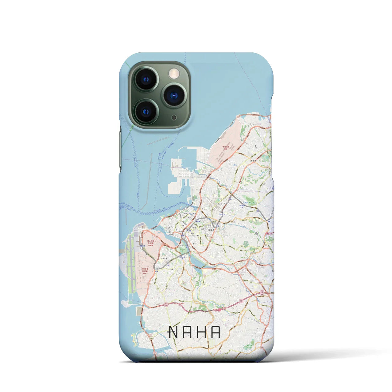 【那覇(沖縄県)】地図柄iPhoneケース(バックカバータイプ)
