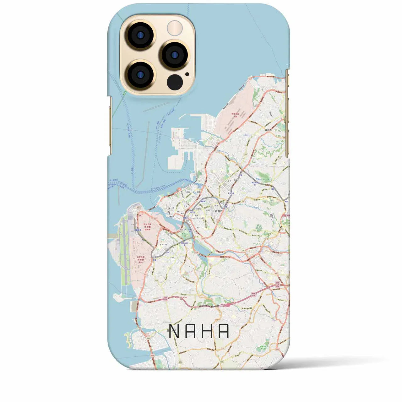 【那覇(沖縄県)】地図柄iPhoneケース(バックカバータイプ)