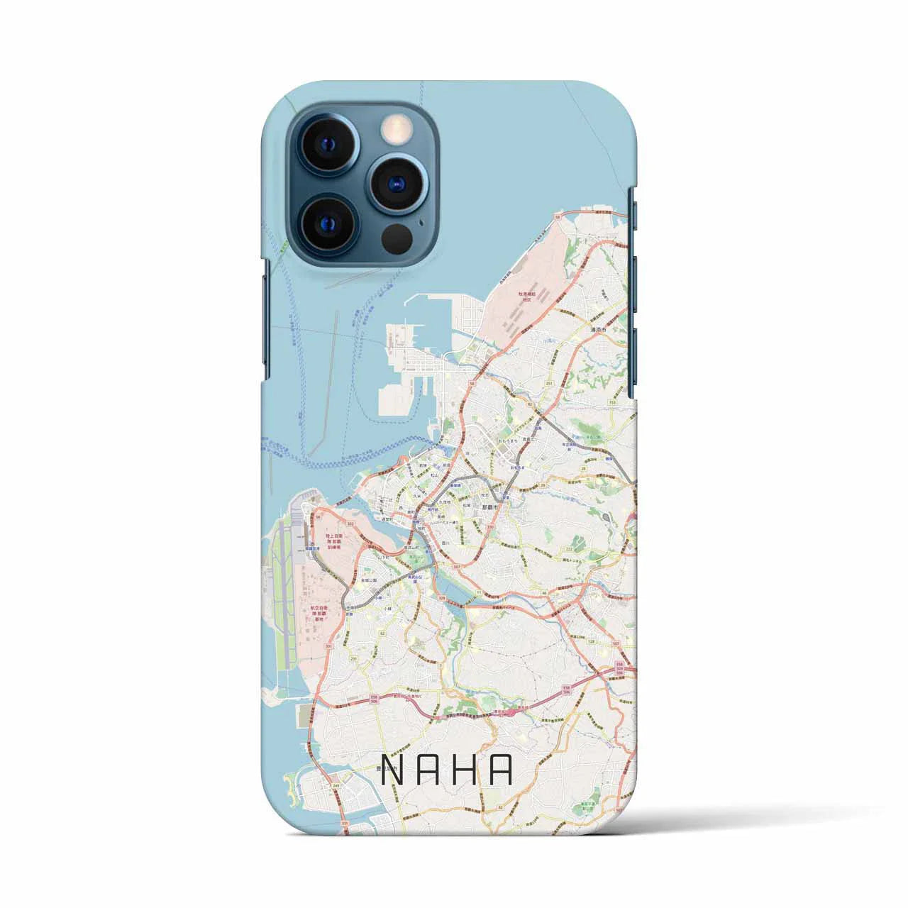 【那覇(沖縄県)】地図柄iPhoneケース(バックカバータイプ)
