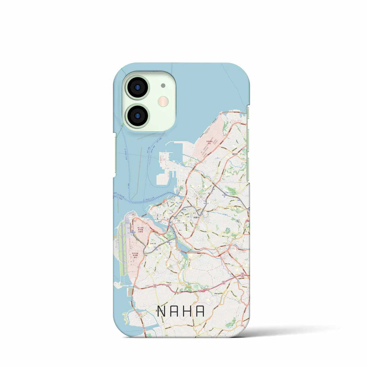 【那覇(沖縄県)】地図柄iPhoneケース(バックカバータイプ)