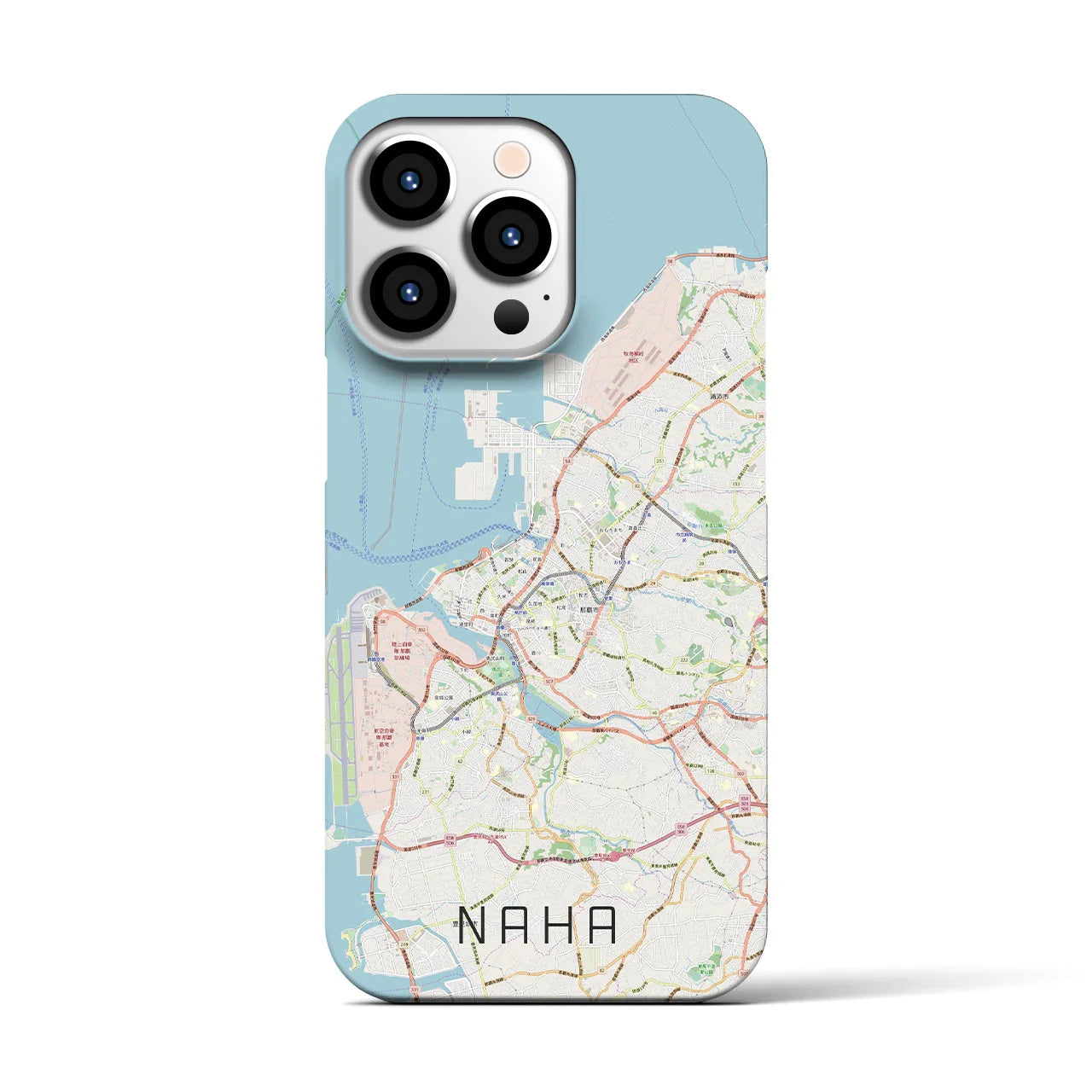【那覇(沖縄県)】地図柄iPhoneケース(バックカバータイプ)
