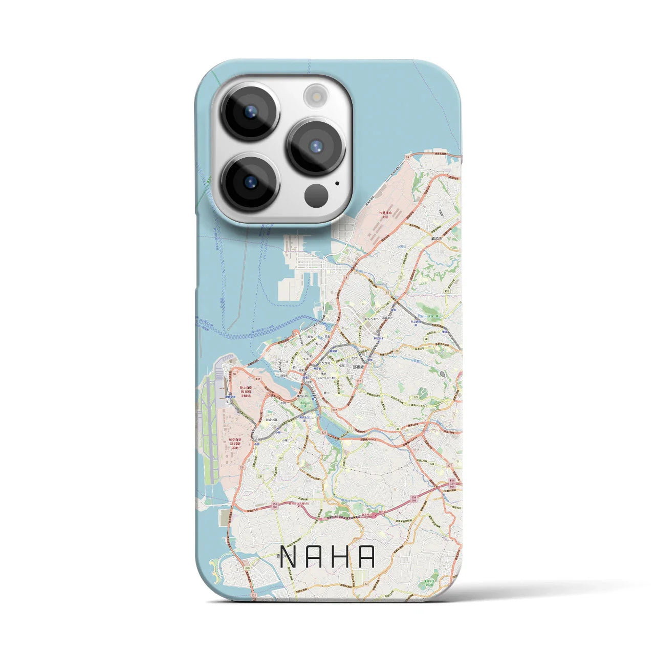 【那覇(沖縄県)】地図柄iPhoneケース(バックカバータイプ)