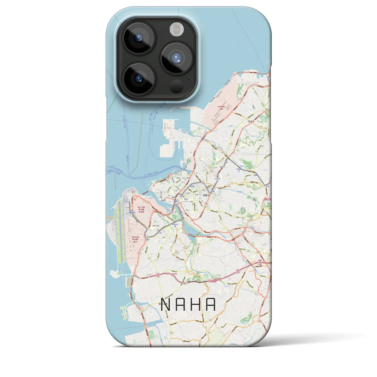 【那覇(沖縄県)】地図柄iPhoneケース(バックカバータイプ)