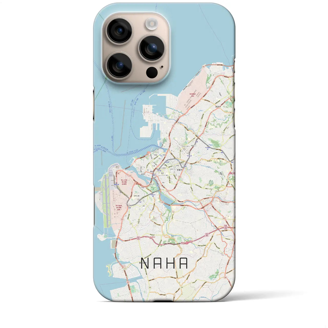 【那覇(沖縄県)】地図柄iPhoneケース(バックカバータイプ)