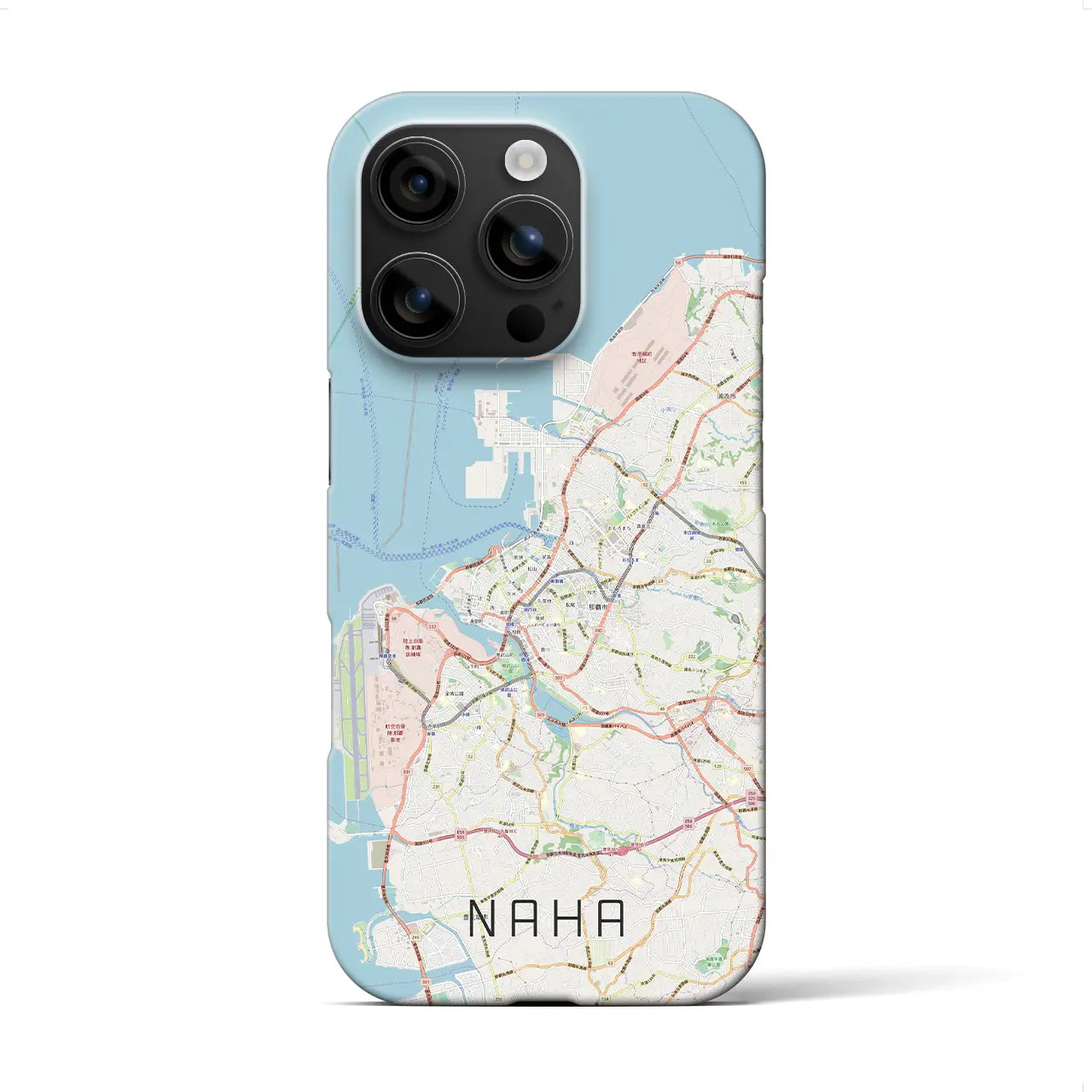 【那覇(沖縄県)】地図柄iPhoneケース(バックカバータイプ)