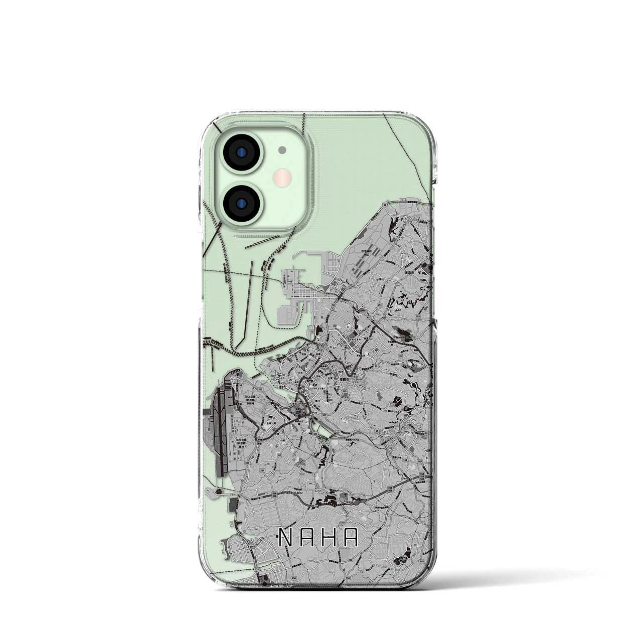 【那覇(沖縄県)】地図柄iPhoneケース(クリアタイプ)