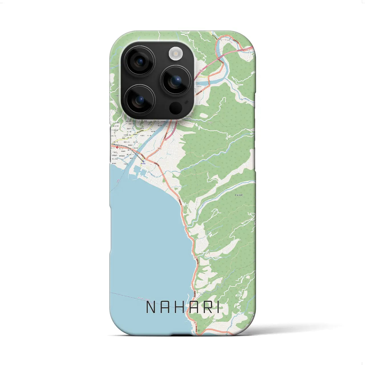 【奈半利(高知県)】地図柄iPhoneケース(バックカバータイプ)