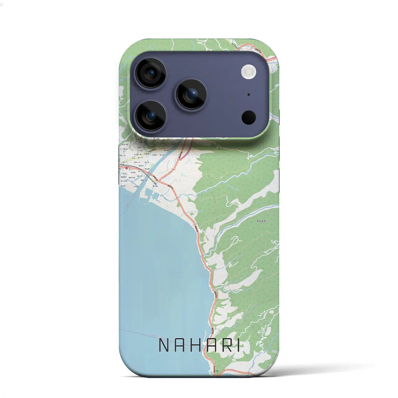 【奈半利(高知県)】地図柄iPhoneケース(バックカバータイプ)