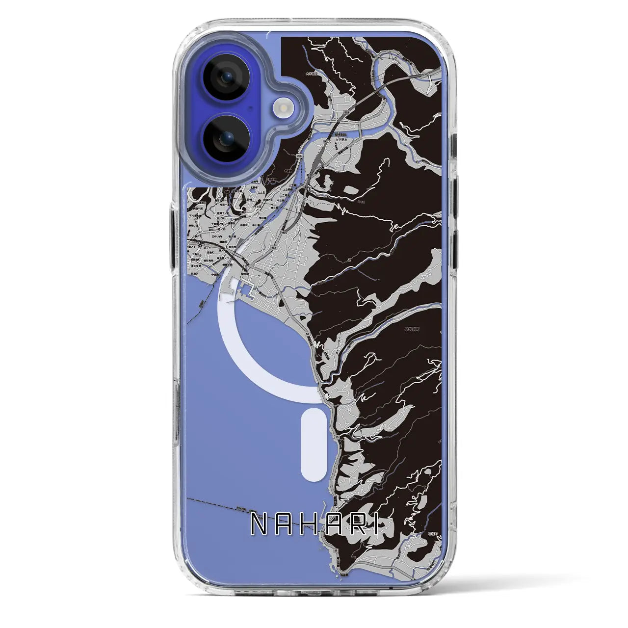 【奈半利(高知県)】地図柄iPhoneケース(MagSafeタイプ)