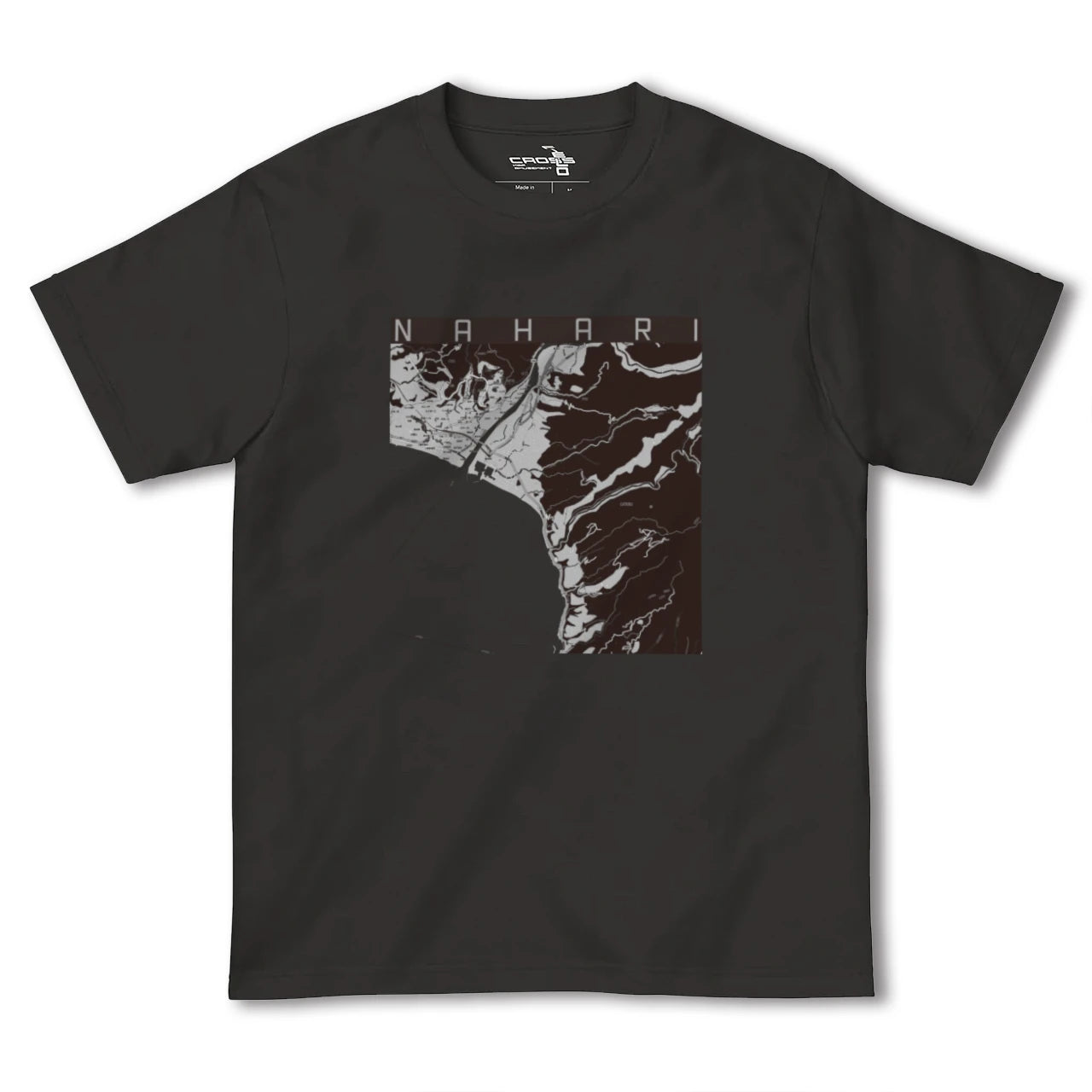 【奈半利(高知県)】地図柄ヘビーウェイトTシャツ
