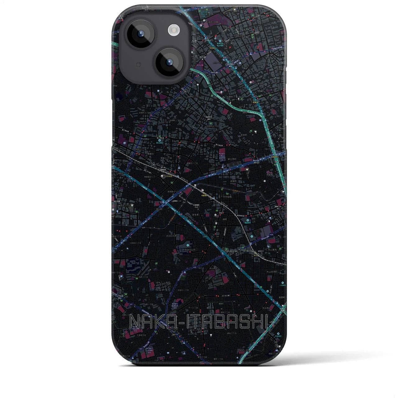 【中板橋(東京都)】地図柄iPhoneケース(バックカバータイプ)