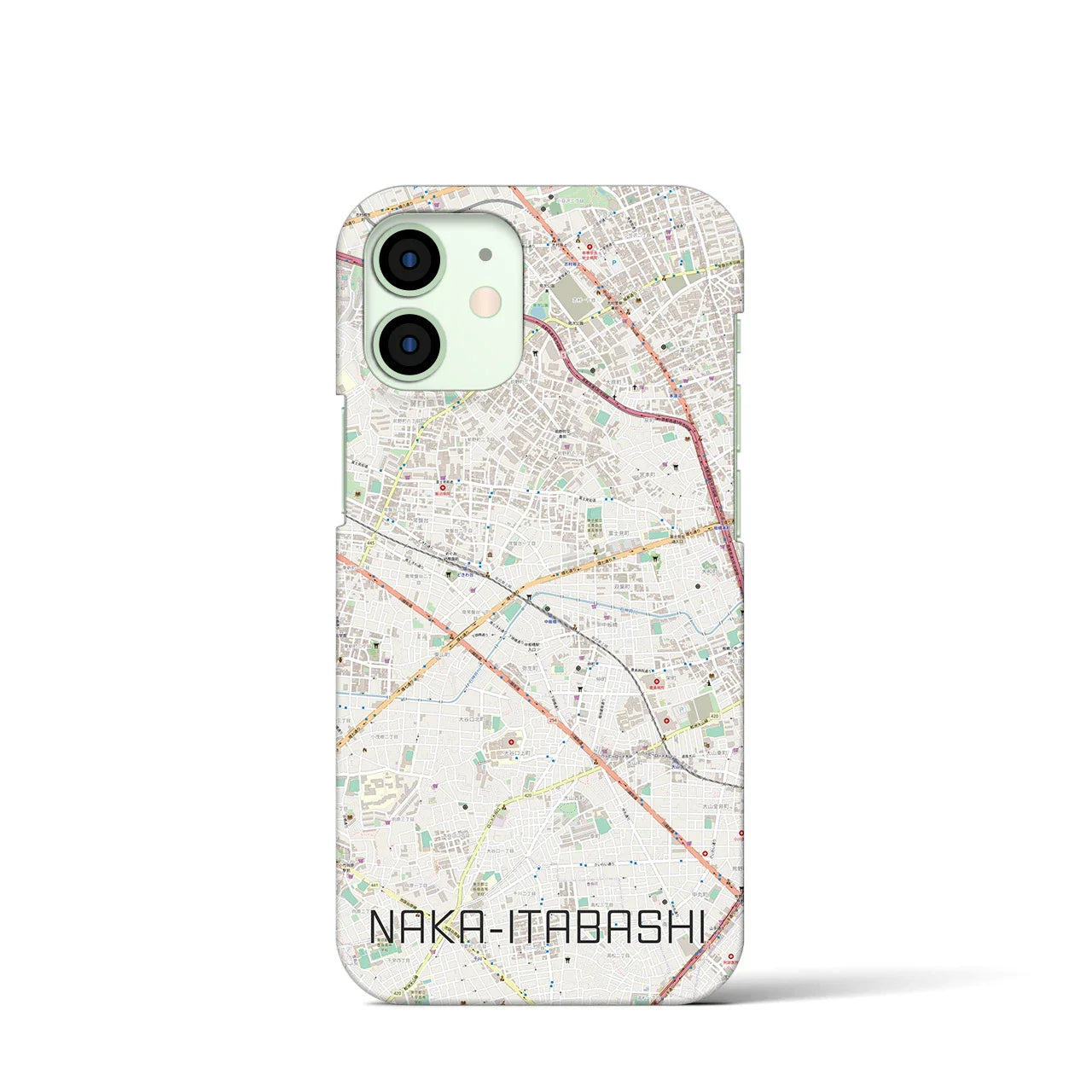 【中板橋(東京都)】地図柄iPhoneケース(バックカバータイプ)