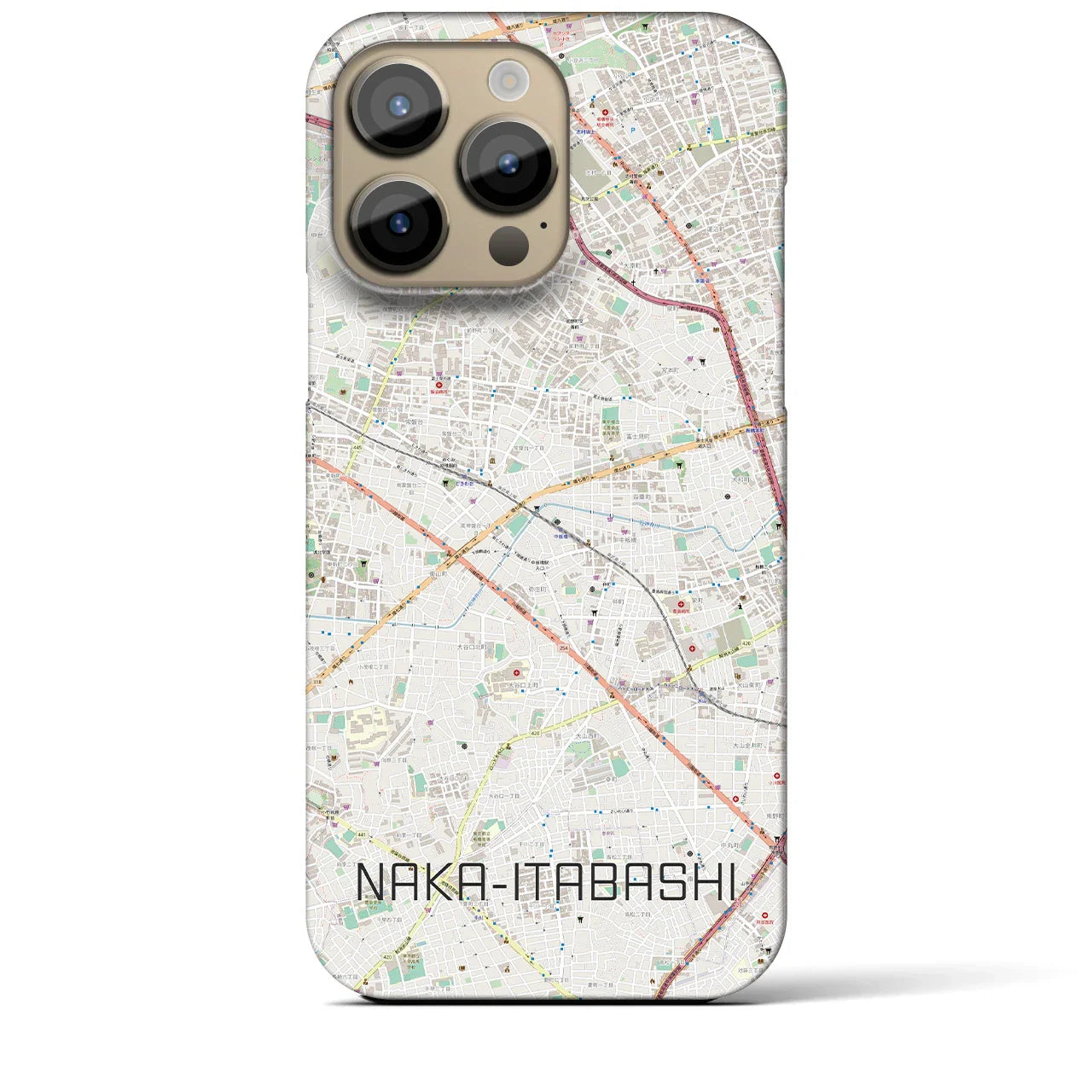 【中板橋(東京都)】地図柄iPhoneケース(バックカバータイプ)