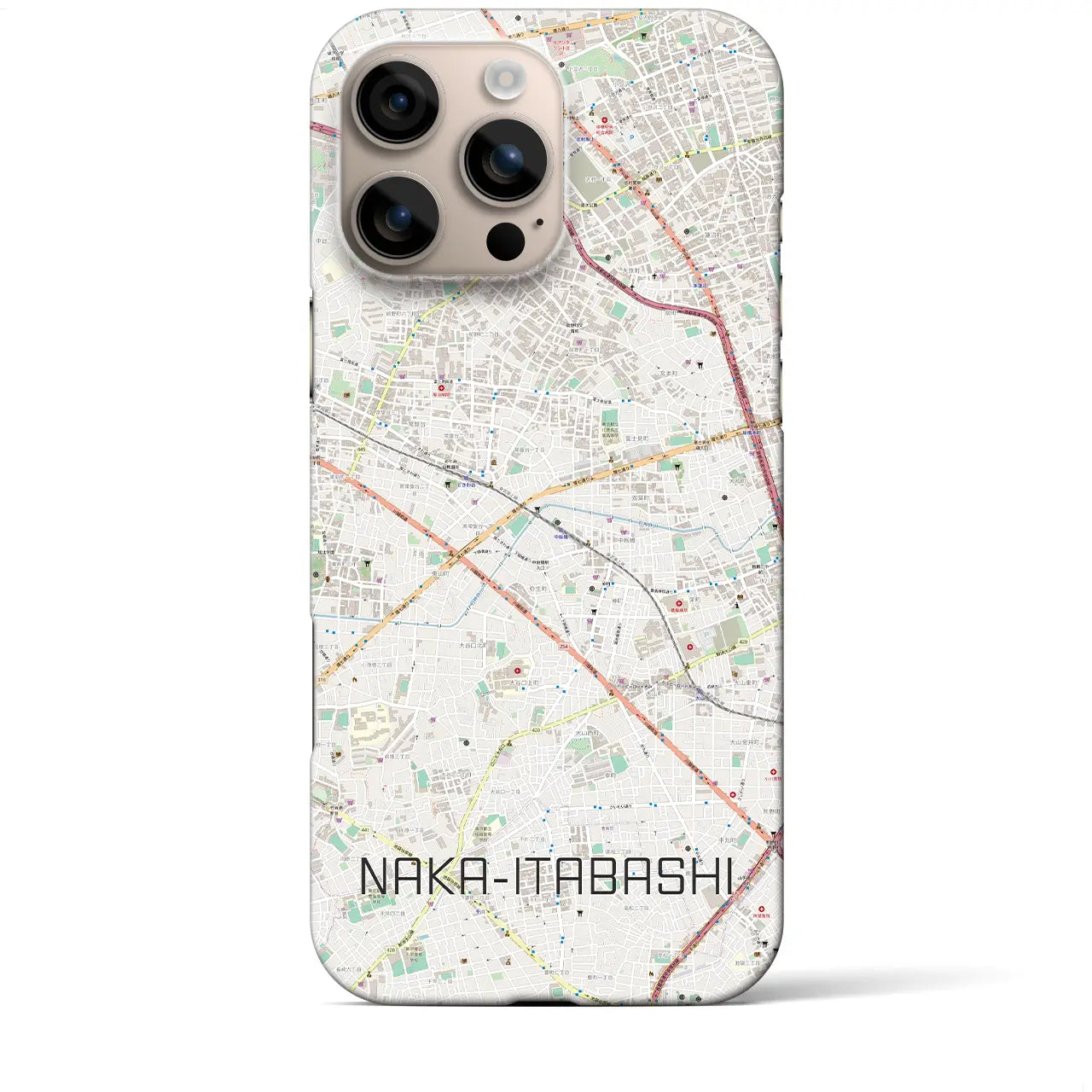 【中板橋(東京都)】地図柄iPhoneケース(バックカバータイプ)