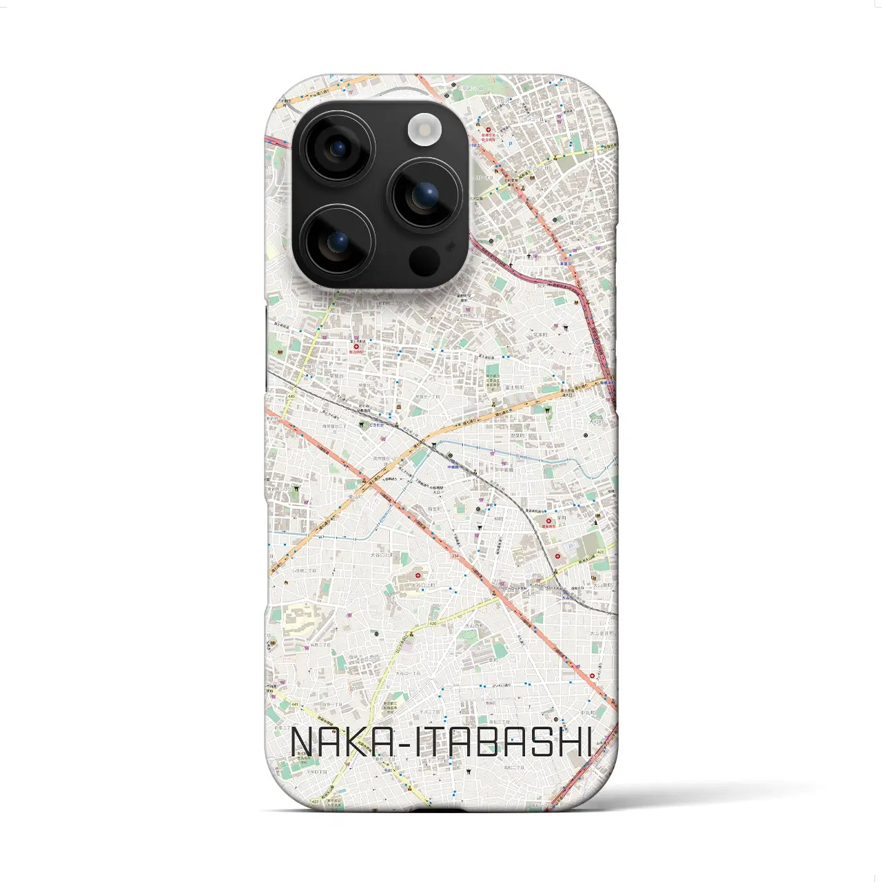 【中板橋(東京都)】地図柄iPhoneケース(バックカバータイプ)