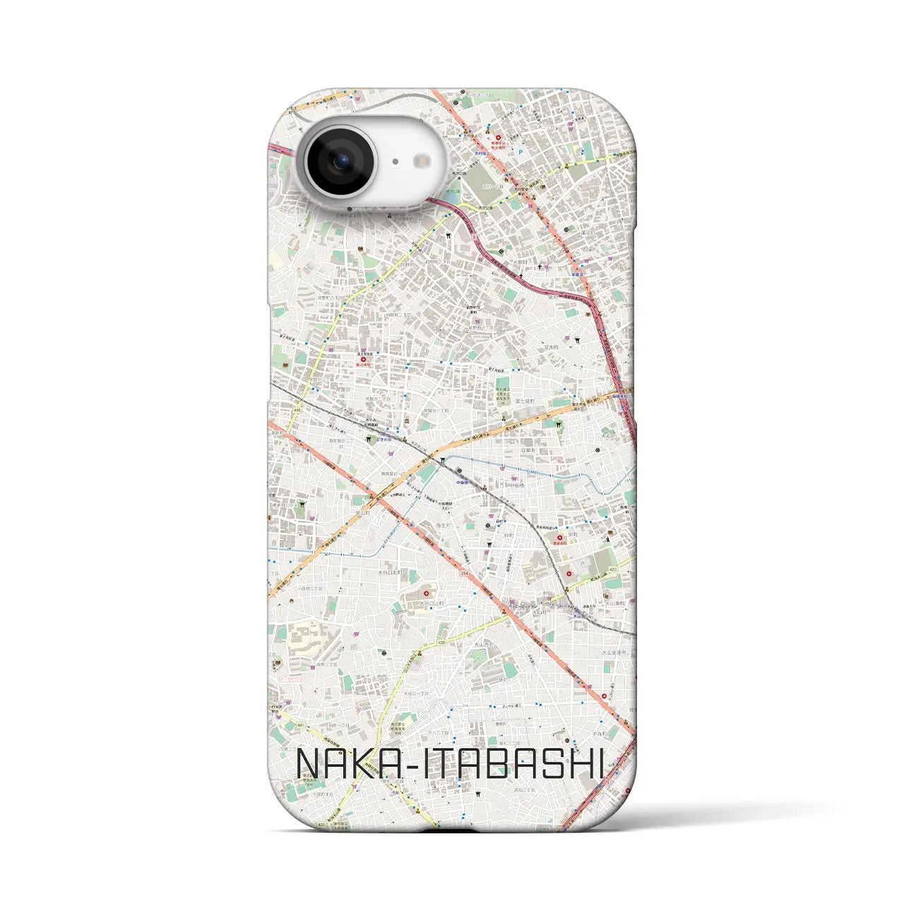 【中板橋(東京都)】地図柄iPhoneケース(バックカバータイプ)