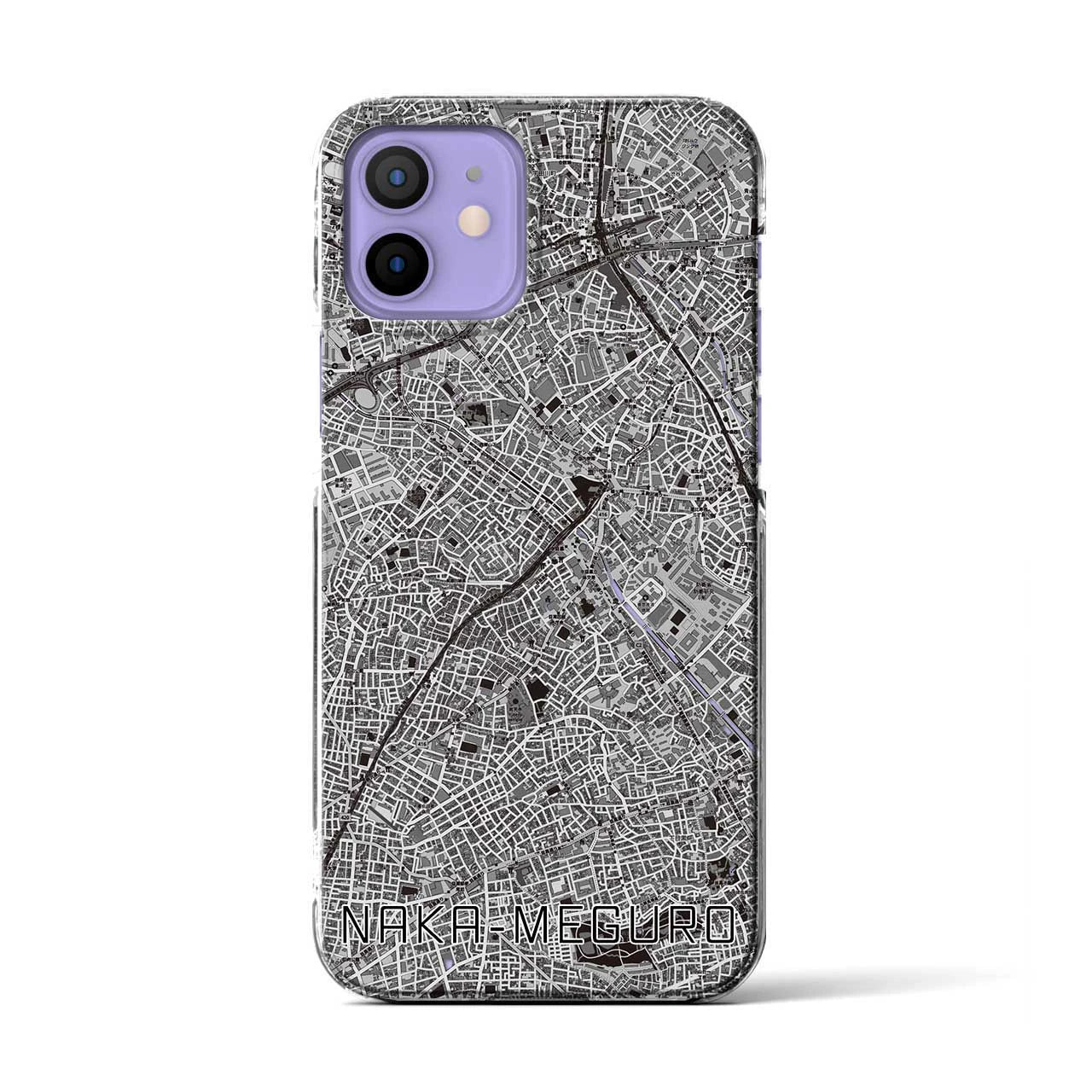 【中目黒(東京都)】地図柄iPhoneケース(クリアタイプ)