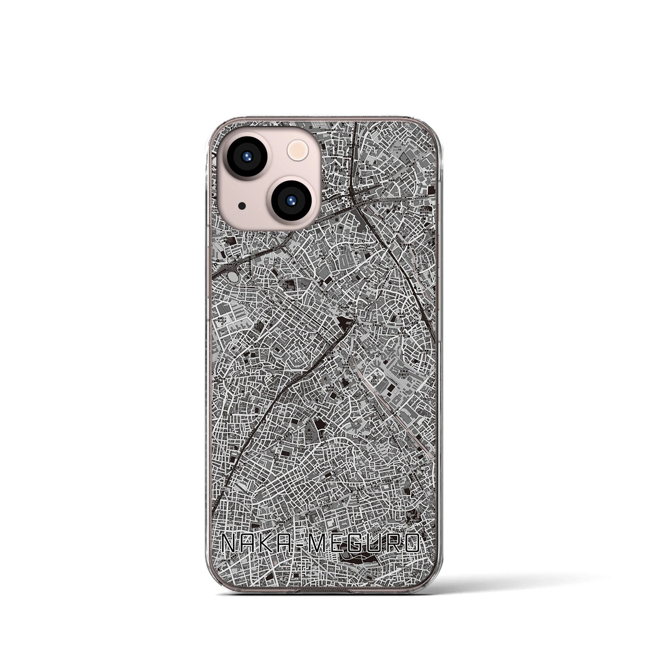 【中目黒(東京都)】地図柄iPhoneケース(クリアタイプ)