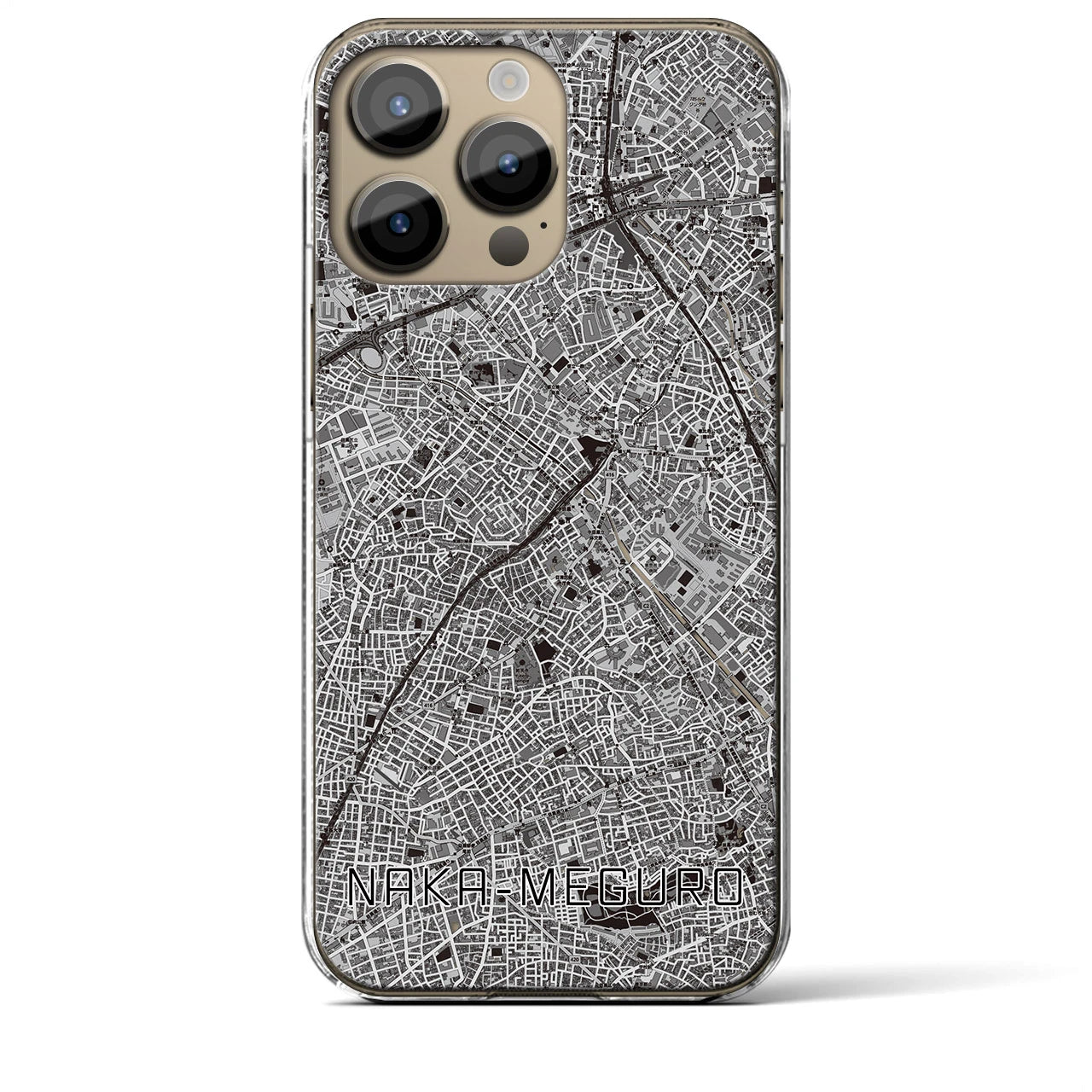 【中目黒(東京都)】地図柄iPhoneケース(クリアタイプ)